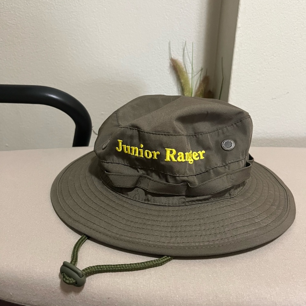 Junior Ranger Olive Green Bucket Hat